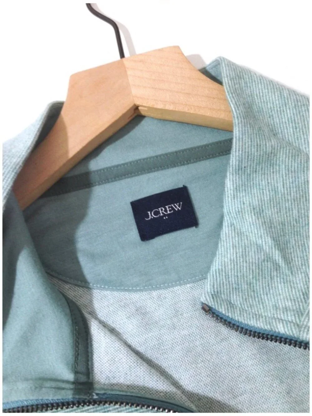 J.Crew Men’s Soft-knit, Half-zip Pullover Fall 26 Sample in Heather Teal-Med-NWT